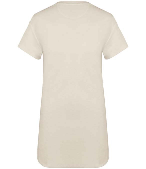 Native Spirit Ladies Terry Towel Dropped Shoulder T-Shirt Dress